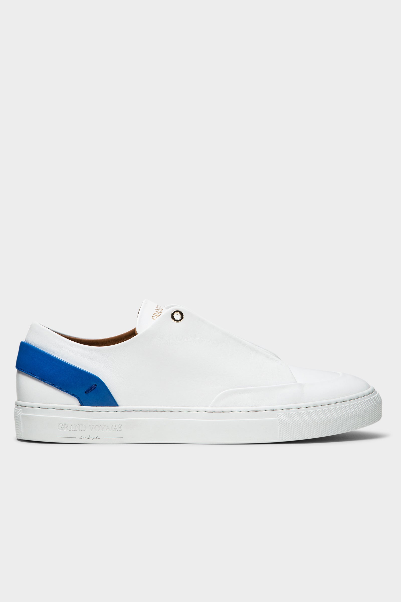 Avedon - White Leather Blue Leather