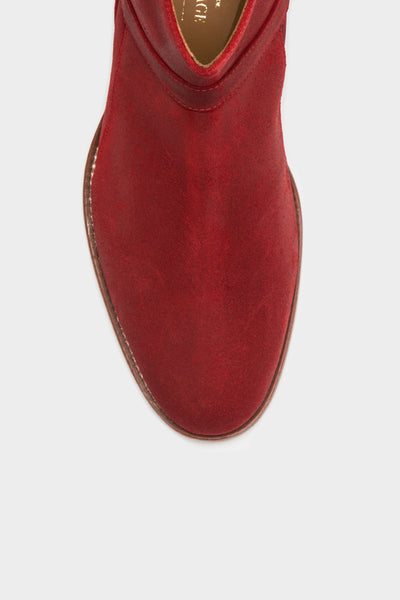 Bowie Mid - Red Oiled Suede