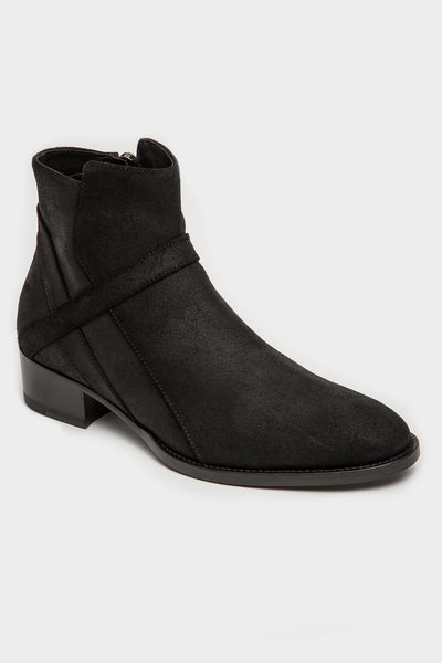 BowieMid-BlackOiledSuede23-  display picture 2