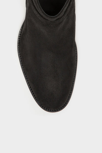 Bowie Mid - Black Oiled Suede