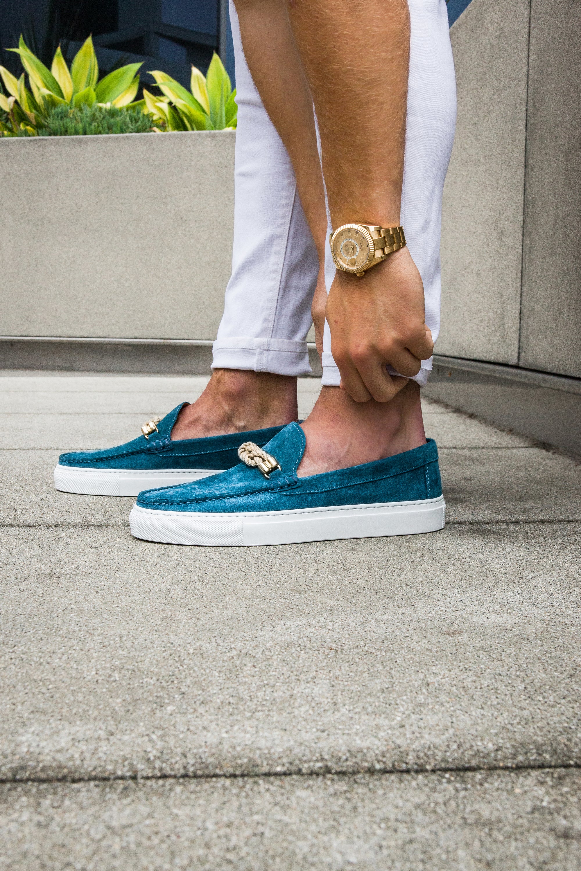 Bitton - Teal Suede