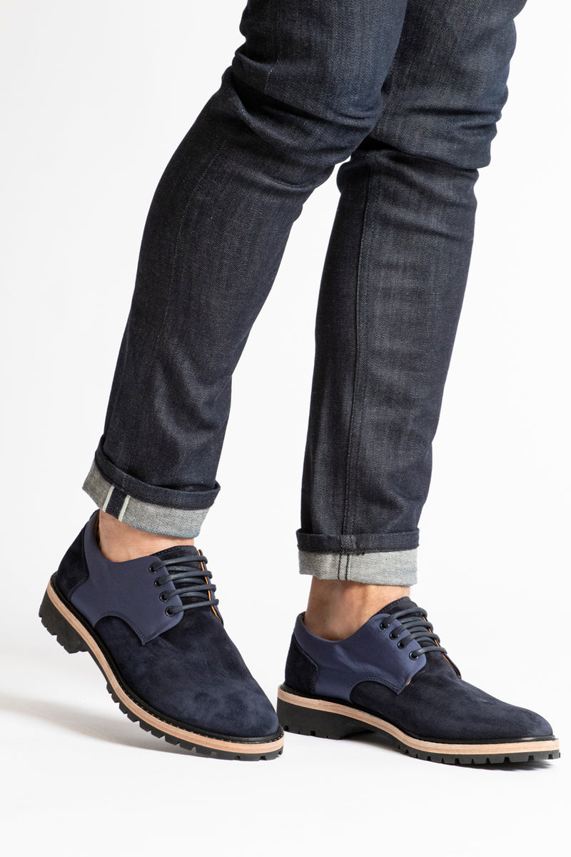 Davis Derby - Navy Suede