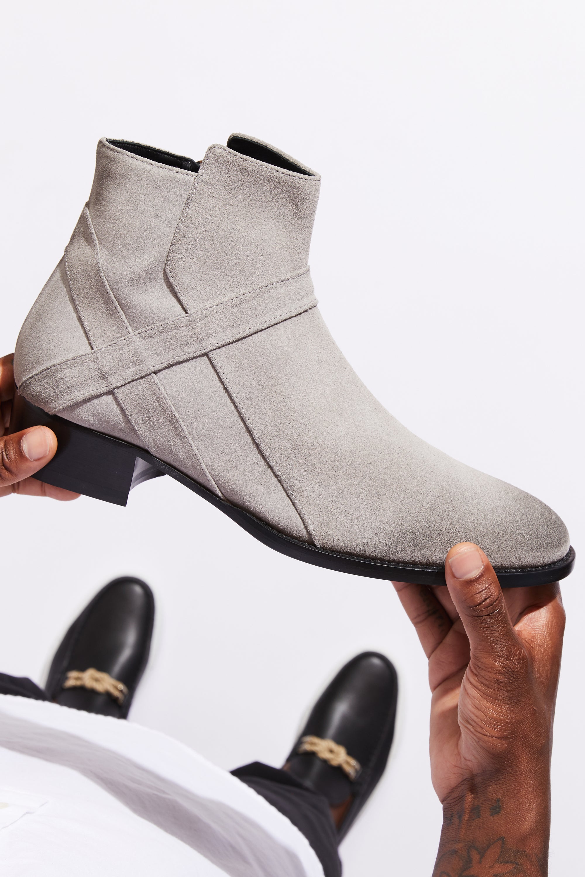 Bowie Mid - Grey Suede