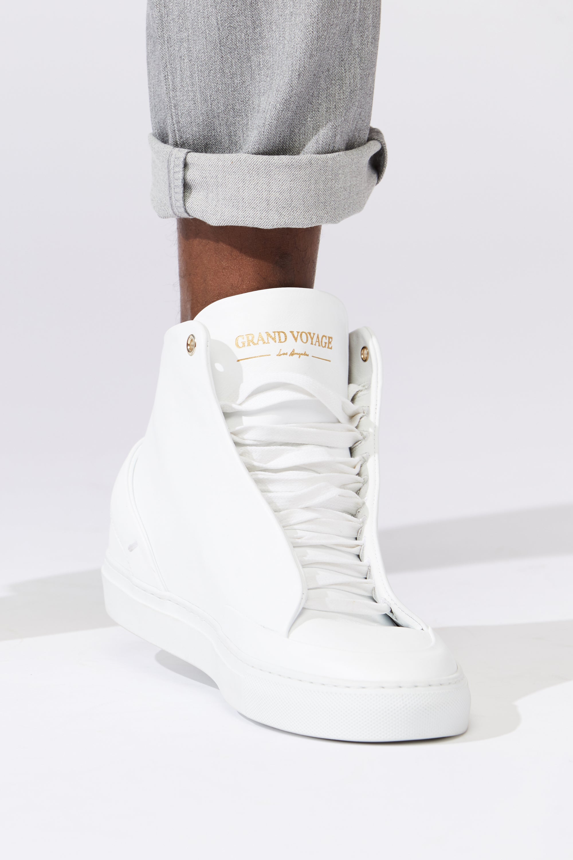 Avedon Mid - White Leather